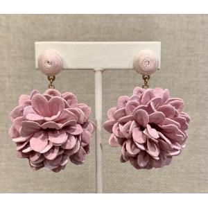 Pink Flower Earrings by Kathy Gelfand