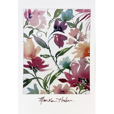 3 PCK - Flowers Greeting Card by Marika Hahn