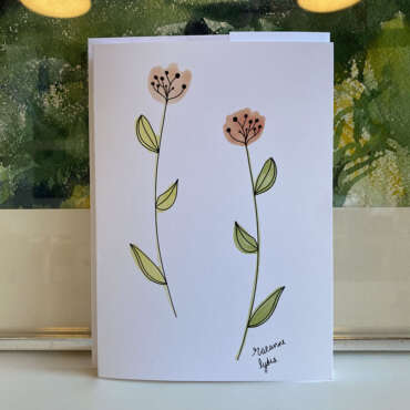 Single:  Pink Flower Notecards by R. Mullet