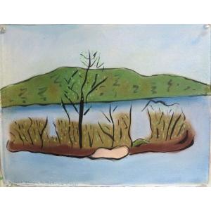 "Island Study, Pool Pond, Early Spring" by Susan Wadsworth