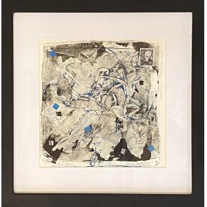 "Blue Check" by Jeanne Borofsky