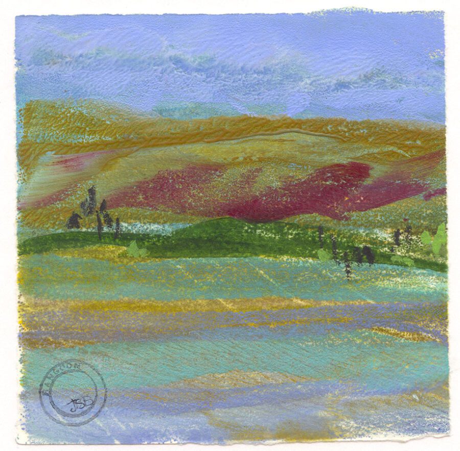 "Red Hills #2" by Jeanne Borofsky