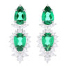 Emerald Pendant Earrings