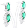 Emerald Pendant Earrings