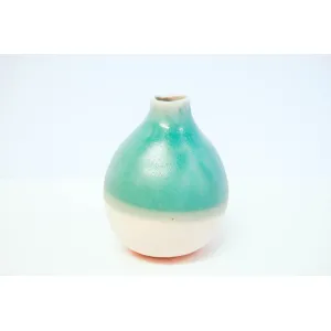 Aquamarine Pear Vase by Faycal Bouguir