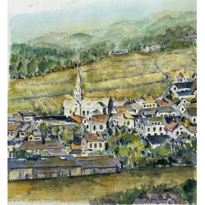 "A French Village" by Jerrell Angell