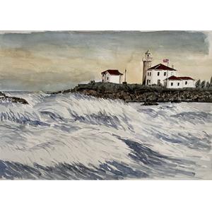 "Beavertail Point, After the Storm" by Jerrell Angell