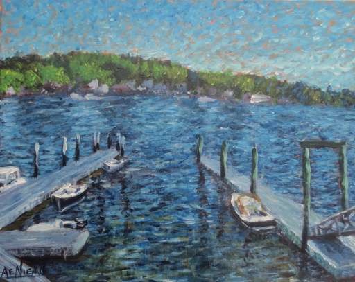 AndrewNiemi_“Boothbay Harbor”, 16x20”, acrylic on canva