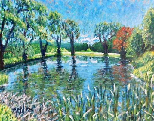 AndrewNiemi_“Rachel’s Pond”, 16x20”, acrylic on canvas