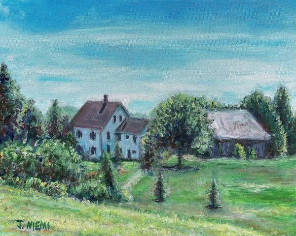 Jonathan Niemi_Cathedral of the Pines Neighbor, Acrylic on canvas, 16” x 20”