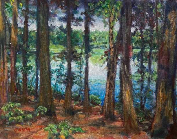 Jonathan Niemi_Livingston Park II, Acrylic on canvas, 16” x 20”