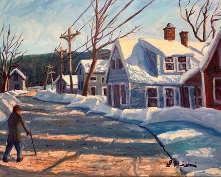 ScottNiemi_Afternoon Stroll_Oil on canvas framed_16x20