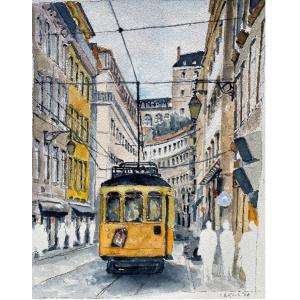 "Lisbon, Streetscape" by Jerrell Angell