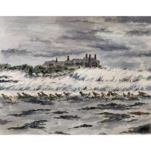 JerrellAngell_After the Storm at the Waves_Watercolor_495