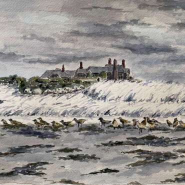JerrellAngell_After the Storm at the Waves_Watercolor_495