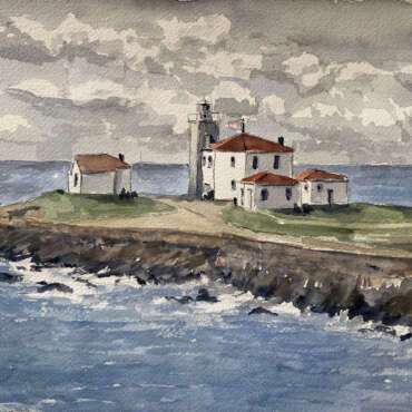 JerrellAngell_Watch Hill Lighthouse_Watercolor_425
