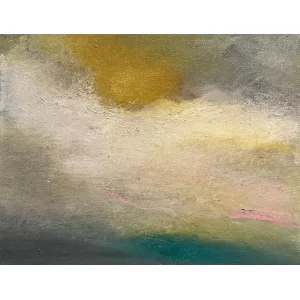 Light by
  Kellie Weeks, an 11 by 14 inch oil and cold wax painting.